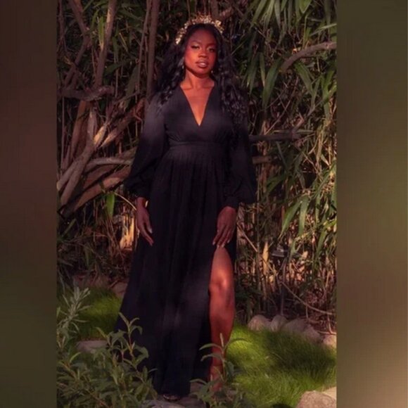 La Femme En Noir Dresses & Skirts - La Femme en Noir Belladonna Maxi Dress in Black  - Size Medium NWOT